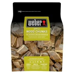 BAUHAUS Weber Wood Chunks Apple Apfel, 1.500 G