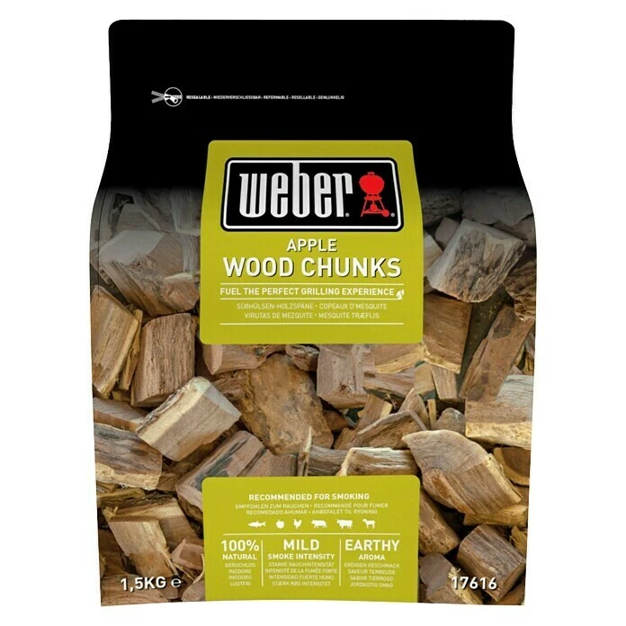 BAUHAUS Weber Wood Chunks Apple Apfel, 1.500 G 1 BAUHAUS Weber Wood Chunks Apple Apfel, 1.500 G