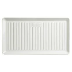 BAUHAUS Weber Serviertablett Porzellan L X B: 40,3 X 22,1 Cm, Porzellan, Weiß -BAUHAUS sales 12 1164