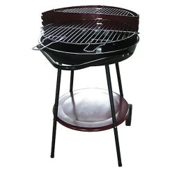 BAUHAUS Grillstar Rundgrill Arizona Schwarz/Silber, Hauptgrillfläche: Ø 48,5 Cm