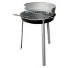 BAUHAUS Grillstar Rundgrill Denver Schwarz/Silber, Hauptgrillfläche: Ø 34 Cm