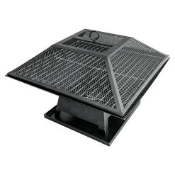 BAUHAUS Grillstar Holzkohlegrill Firebowl Schwarz, Hauptgrillfläche: 43 X 43 Cm, L X B X H: 45 X 45 X 34,5 Cm