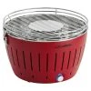 BAUHAUS LotusGrill Raucharmer Holzkohlegrill Classic Feuerrot, Hauptgrillfläche: Ø 32 Cm