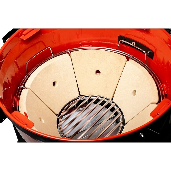 BAUHAUS Kamado Joe Holzkohlegrill Kettle Joe Rot, Hauptgrillfläche: Ø 55 Cm 6 BAUHAUS Kamado Joe Holzkohlegrill Kettle Joe Rot, Hauptgrillfläche: Ø 55 Cm – Bild 6
