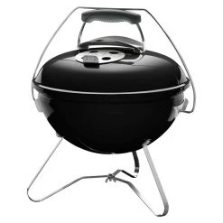 BAUHAUS Weber Kugelgrill Smokey Joe Premium Schwarz, Hauptgrillfläche: Ø 37 Cm