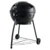 BAUHAUS Char-Broil Kugelgrill Kettleman Schwarz, Hauptgrillfläche: Ø 52 Cm