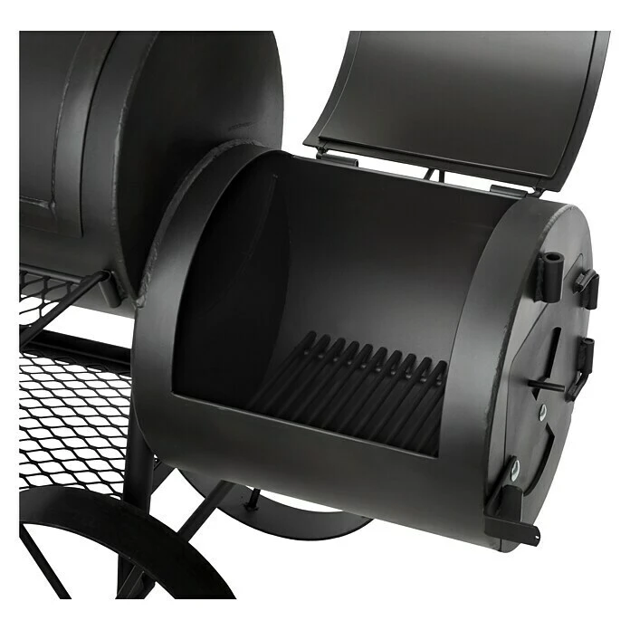 BAUHAUS Joe´s Barbeque Smoker Tradition Mit Rollwagen, Grillfläche Garkammer: 74 X 39 Cm 3 BAUHAUS Joe´s Barbeque Smoker Tradition Mit Rollwagen, Grillfläche Garkammer: 74 X 39 Cm – Bild 3