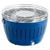 BAUHAUS LotusGrill Raucharmer Holzkohlegrill Classic Tiefblau, Hauptgrillfläche: Ø 32 Cm