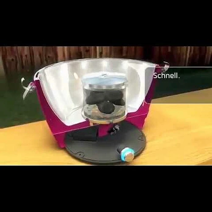 BAUHAUS LotusGrill Raucharmer Holzkohlegrill Classic Tiefblau, Hauptgrillfläche: Ø 32 Cm 4 BAUHAUS LotusGrill Raucharmer Holzkohlegrill Classic Tiefblau, Hauptgrillfläche: Ø 32 Cm – Bild 4