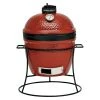 BAUHAUS Kamado Joe Holzkohlegrill JOE JUNIOR Rot, Hauptgrillfläche: Ø 34 Cm