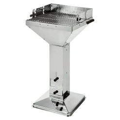 BAUHAUS Grillstar Trichtergrill Colorado Silber, Hauptgrillfläche: 48 X 46 Cm