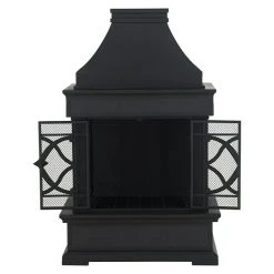 BAUHAUS Gartenkamin Slate 66 X 90 X 144 Cm, Stahl -BAUHAUS sales 12 1571