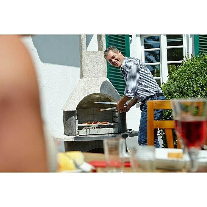 BAUHAUS Buschbeck Grillkamin Stockholm Hauptgrillfläche: 54 X 34 Cm 2 BAUHAUS Buschbeck Grillkamin Stockholm Hauptgrillfläche: 54 X 34 Cm – Bild 2