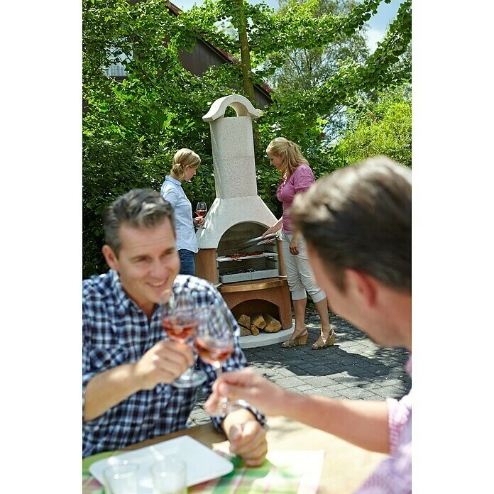 BAUHAUS Buschbeck Grillkamin Nizza Hauptgrillfläche: 54 X 34 Cm 2 BAUHAUS Buschbeck Grillkamin Nizza Hauptgrillfläche: 54 X 34 Cm – Bild 2