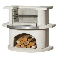 BAUHAUS Buschbeck Grillbar Venedig Edelstahlsimsblech, Hauptgrillfläche: 54 X 34 Cm