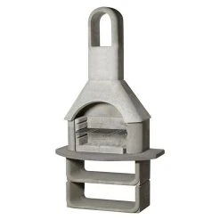 BAUHAUS Buschbeck Grillkamin Capri Hauptgrillfläche: 54 X 34 Cm, Feuerfester Leichtbeton