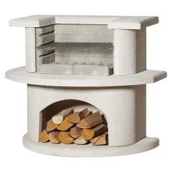 BAUHAUS Buschbeck Grillbar Venedig Hauptgrillfläche: 54 X 34 Cm, Weiß