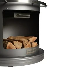 BAUHAUS Buschbeck Grillkamin Auckland Hauptgrillfläche: Ø 42,5 Cm, Edelstahl, Dunkelgrau -BAUHAUS sales 12 1618