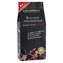 BAUHAUS LotusGrill Buchen-Holzkohle 1 Kg