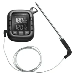 BAUHAUS Outdoorchef Grill-Thermometer Gourmet Check Schwarz, Batteriebetrieben