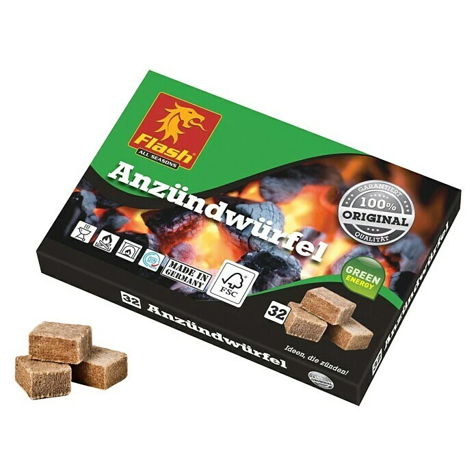 BAUHAUS Flash Anzündwürfel 32 Stk. 1 BAUHAUS Flash Anzündwürfel 32 Stk.