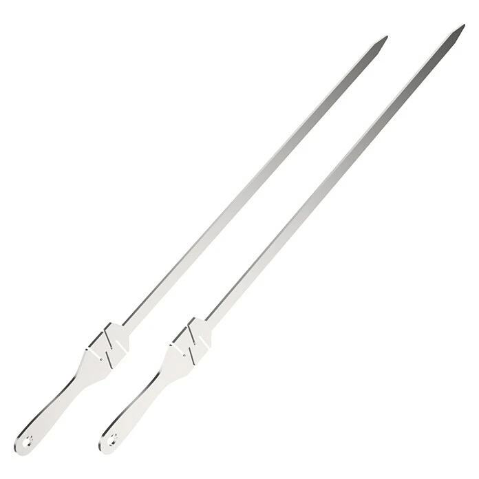 BAUHAUS Knister Grillspieß Grillschwert 65 X 4,5 Cm, Edelstahl, 2 Stk. 1 BAUHAUS Knister Grillspieß Grillschwert 65 X 4,5 Cm, Edelstahl, 2 Stk.