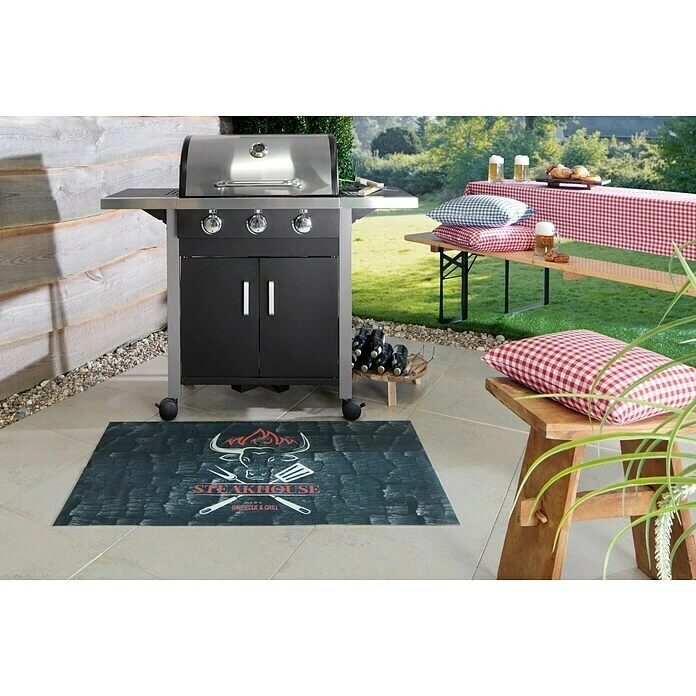 BAUHAUS Bodenschutzmatte L X B: 120 X 75 Cm, Steakhouse Kohle 1 BAUHAUS Bodenschutzmatte L X B: 120 X 75 Cm, Steakhouse Kohle